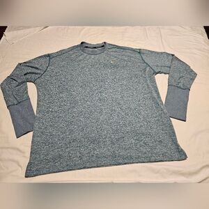 Nike Men's Running Dri-Fit Teal Long Sleeve Tee XL